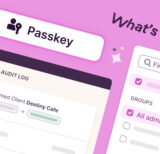 Image featuring passkey, audit log and approval features in Toggl Track