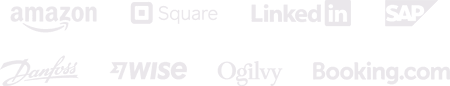 Companies that use Toggl Track: Amazon, Square, LinkedIn, SAP, Danfoss, Wise, Ogilvy, Booking.com
