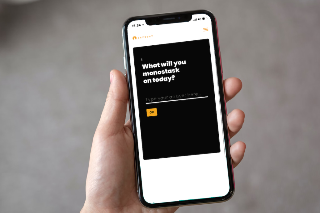 Caveday focus app