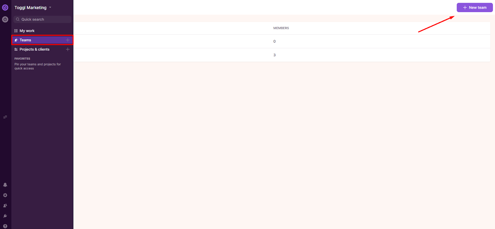 Toggl Plan screenshot.