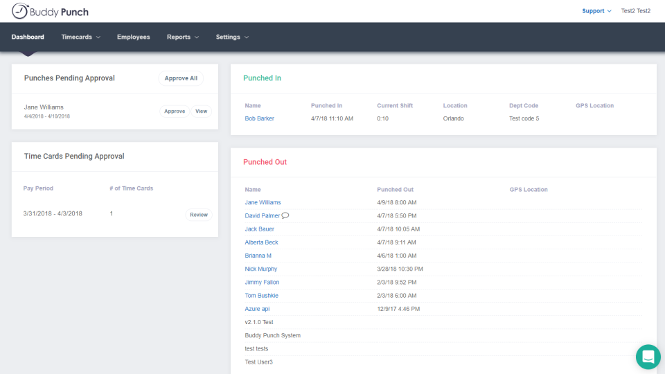 BuddyPunch screenshot