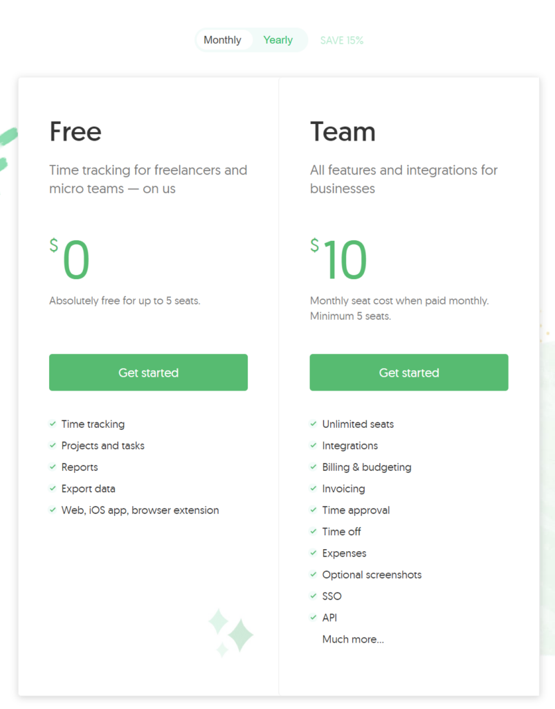 Everhour pricing