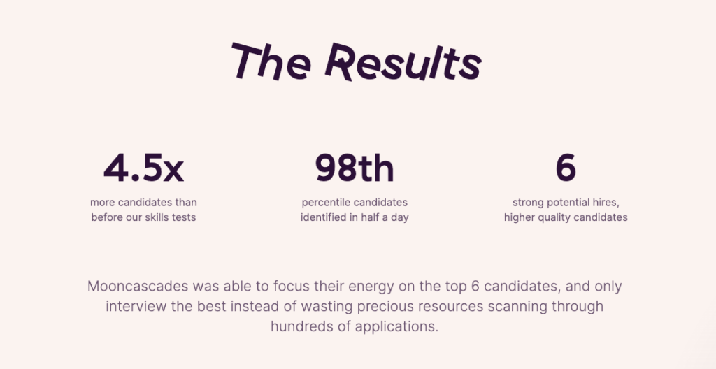 Mooncascade results